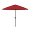 Pure Garden 9-Foot Outdoor Patio Umbrella, Red 50-101-R - alternate 4